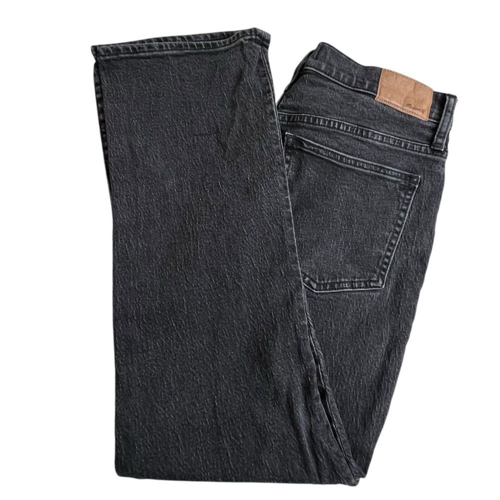 Madewell Womens 29 Faded‎ Black High Rise Slim Demi Boot Jeans